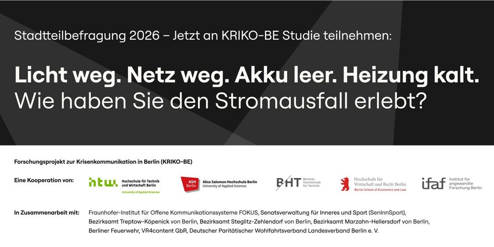 Stadtteilbefragung 2026 mit den Logos der Projektpartner
