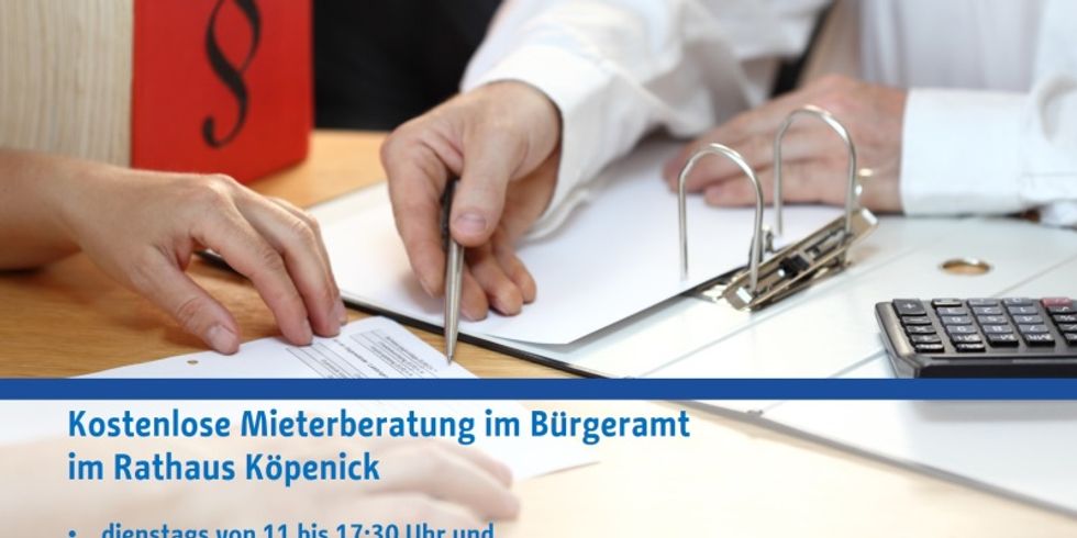 Mieterberatung im Bürgeramt im Rathaus Köpenick
