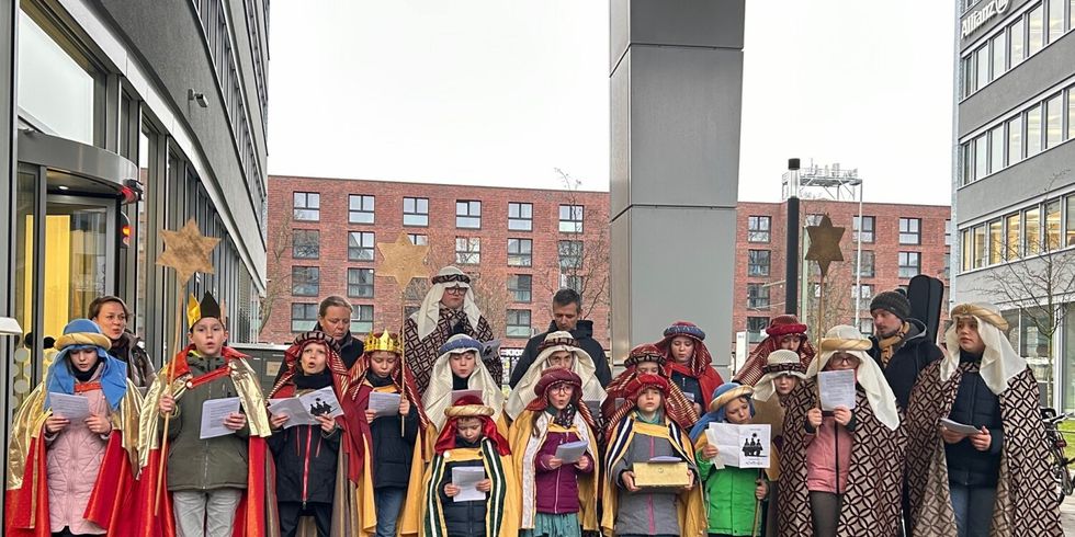 Sternsinger 2025 in der Rudower Chaussee in Adlershof