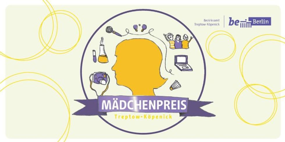 Banner mit der Aufschrift Mädchenpreis