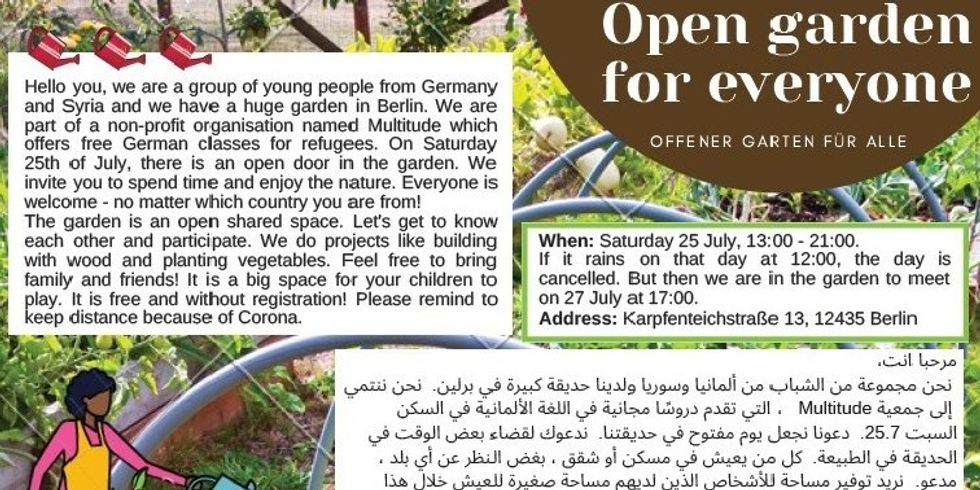 Tag der offenen Tür Garten