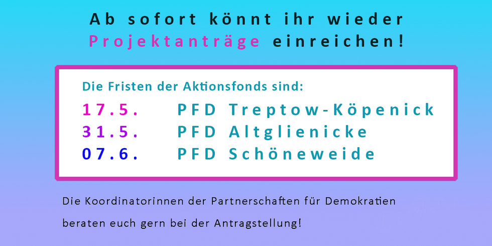 Aktionsfonds der Partnerschaften 2022 - Sharepic