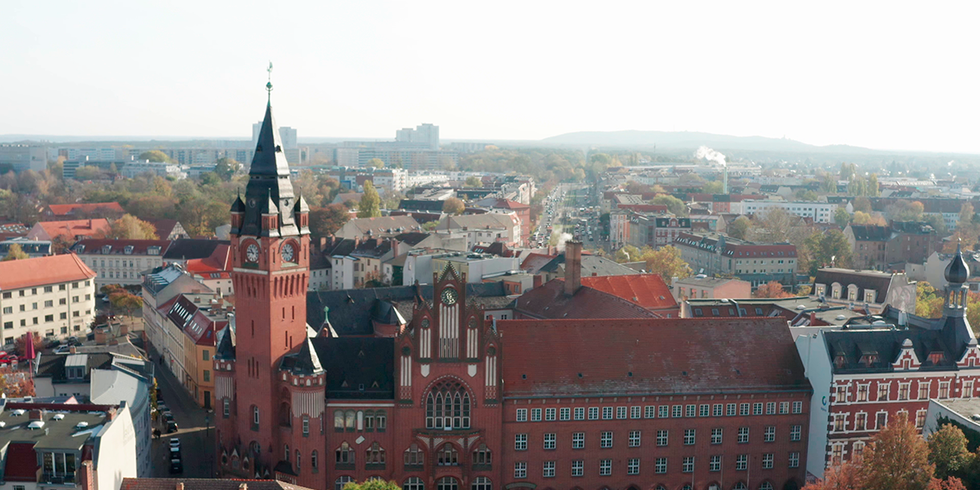 Luftaufnahme der Köpenicker Altstadt
