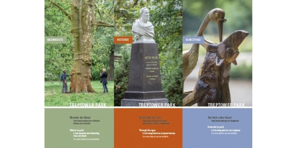 Drei Routen führen durch den Treptower Park