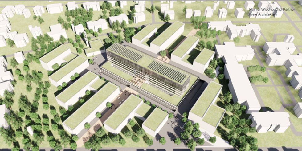 Der FUBIC Campus aus der Vogelperspektive