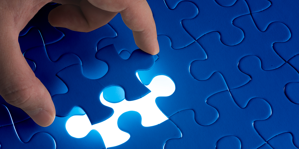 Fehlende Jigsaw Puzzlespielstück