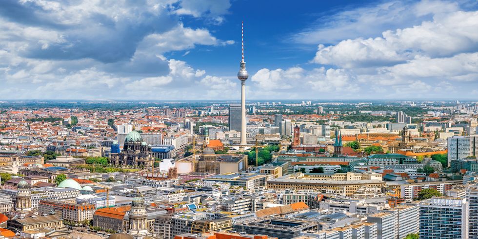 Panoramablick auf die Innenstadt von Berlin