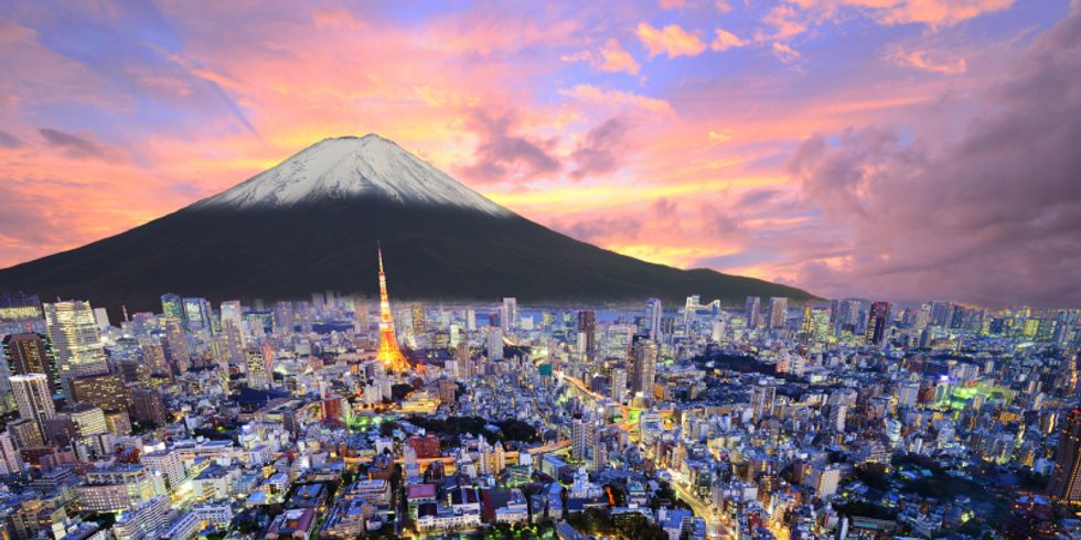 Tokio und Fujiyama
