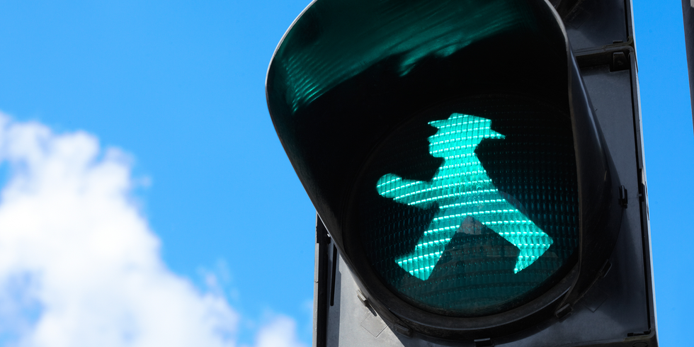 grünes Ampelmännchen