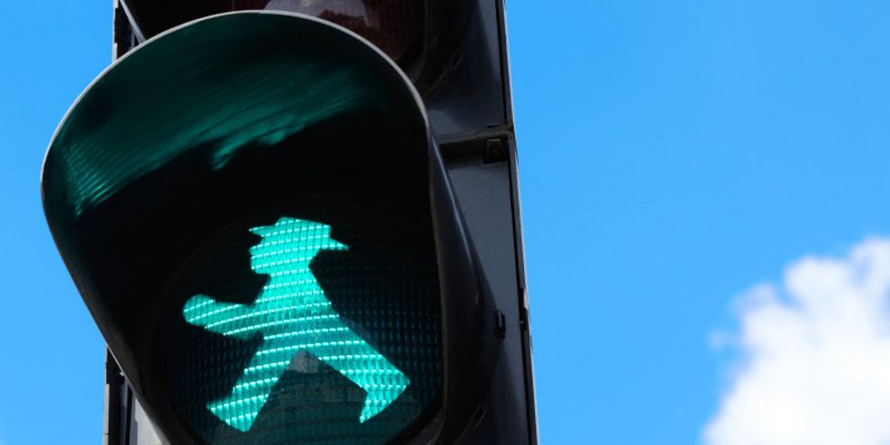 Grünes Ampelmännchen