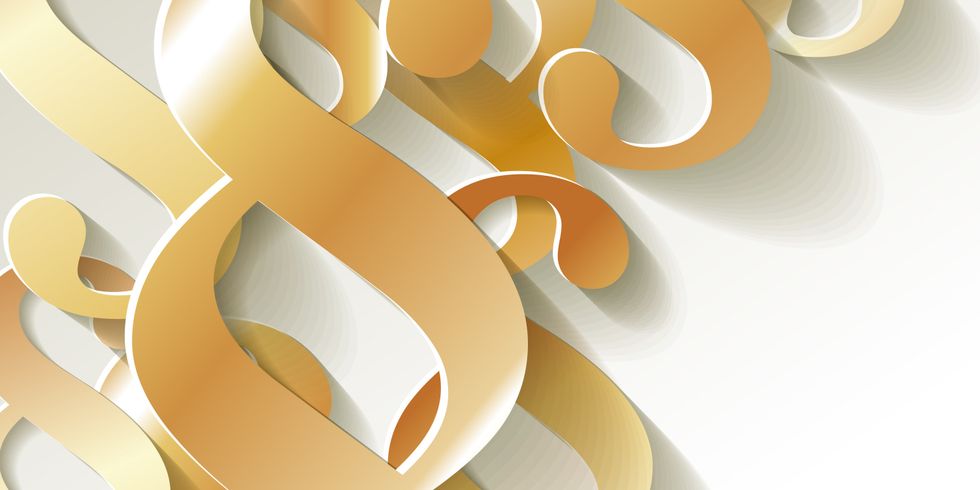 Paragraf Papier Muster Hintergrund GOLD