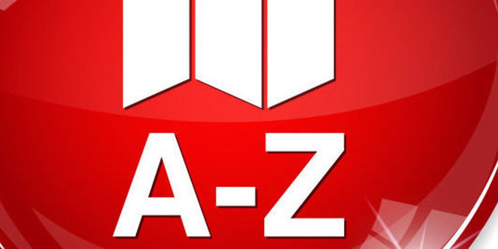 Button rot A-Z