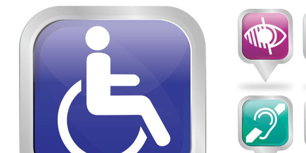 Symbole rund um die Themen Behinderung und Barrierefreiheit