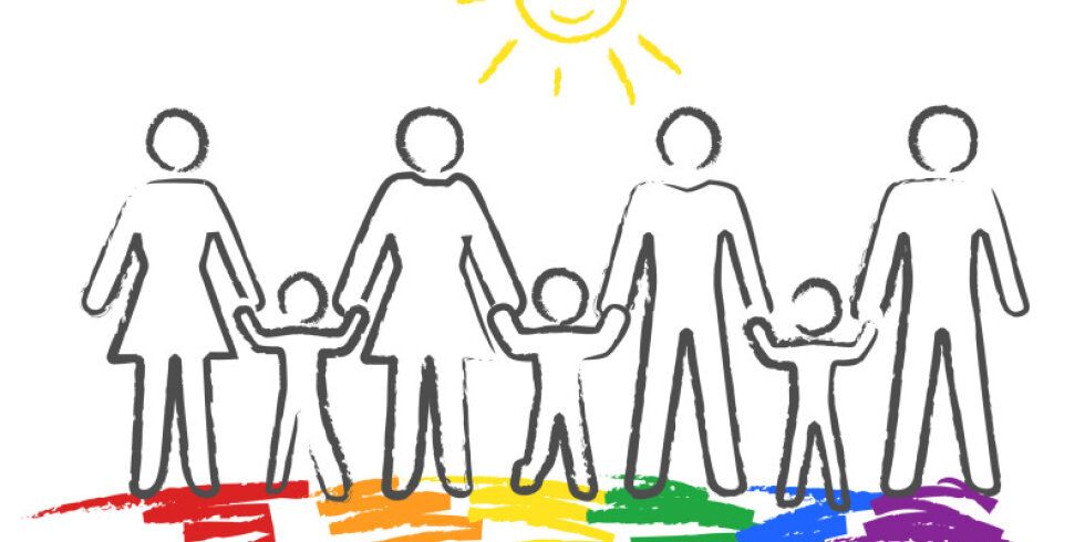 Zeichnung Regenbogenfamilie