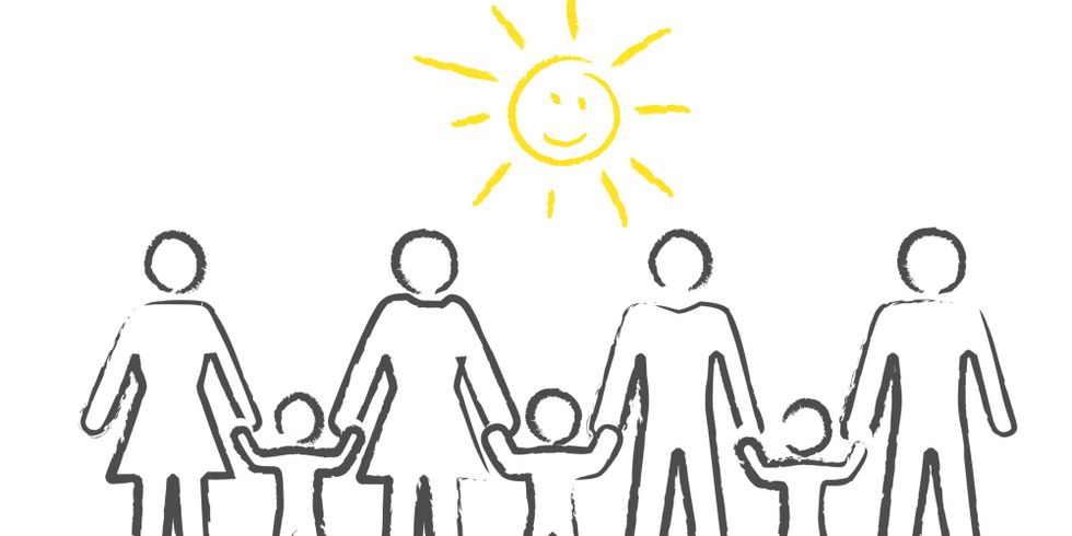 Zeichnung Regenbogenfamilie
