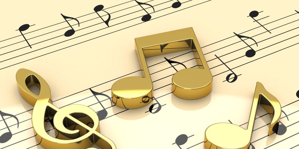 Grafik von Musiknoten