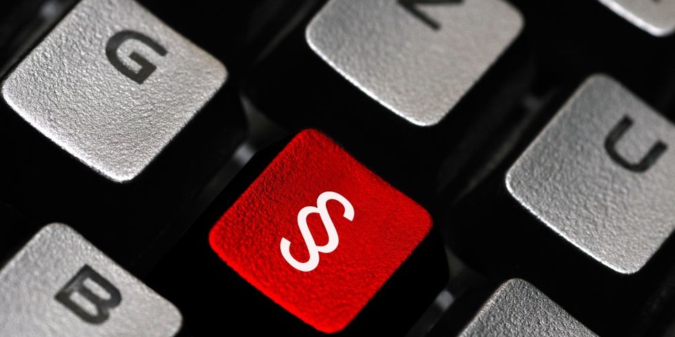 Paragraphenzeichen auf Tastatur