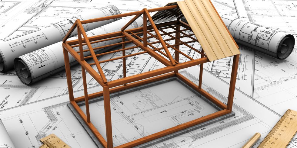Abstrakte Darstellung zu Planen und Bauen
