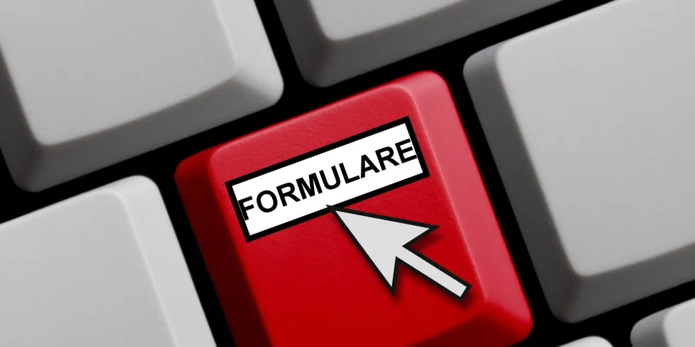 Tastatur mit Formulare-Button
