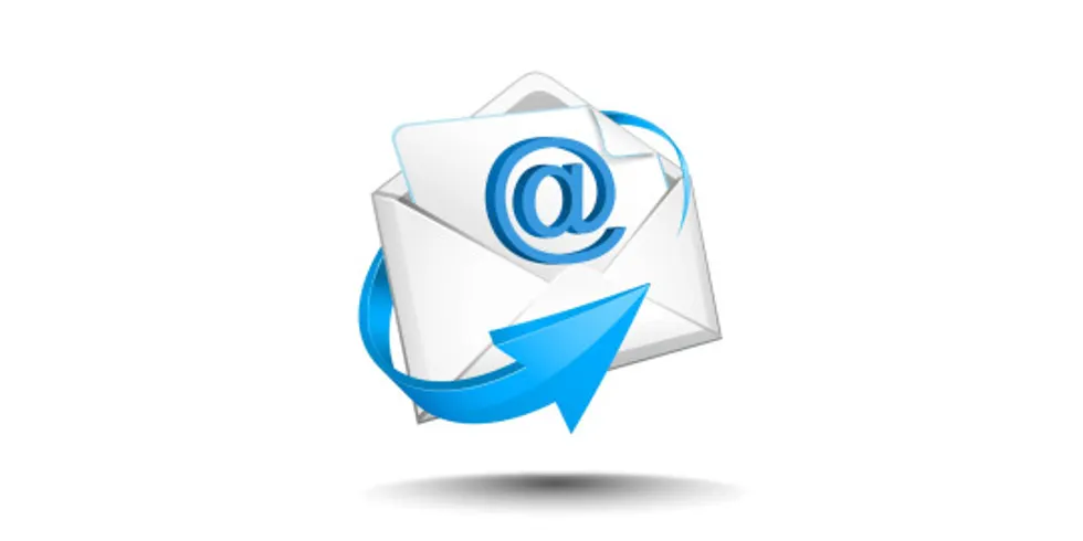 Symbol zum Versenden von E-Mails