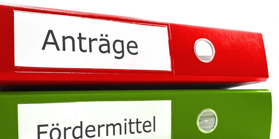 Ordner für Anträge und Fördermittel