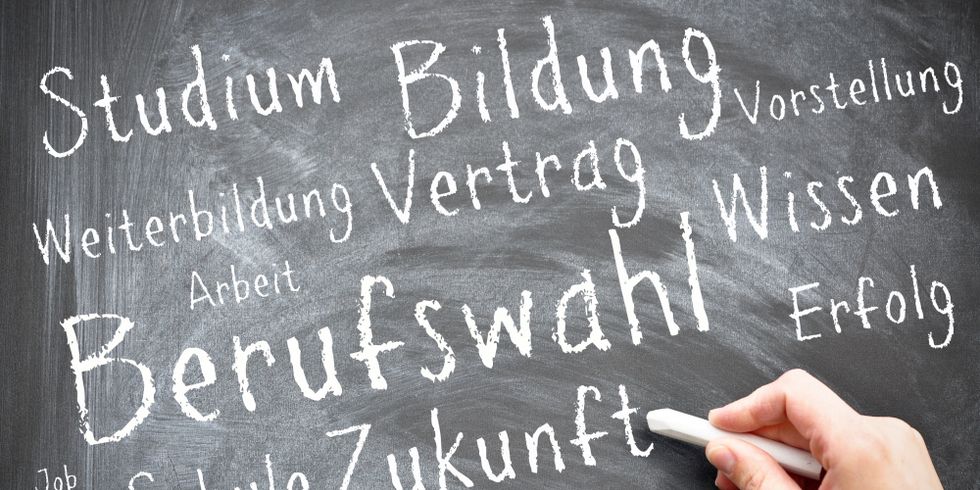 Tafel mit Aufschrift Berufswahl