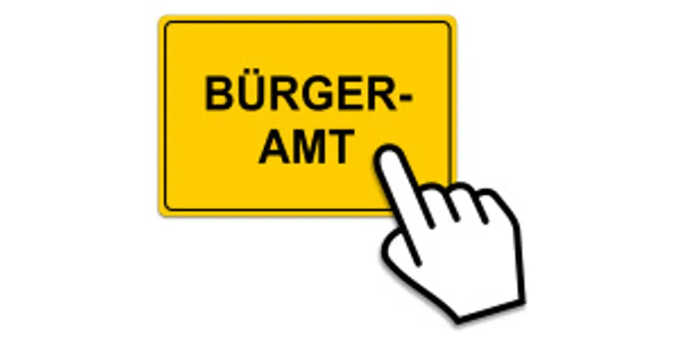 Ornament Schild Bürgeramt