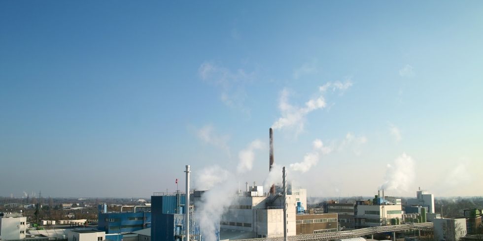 Blick über ein Industriegebiet