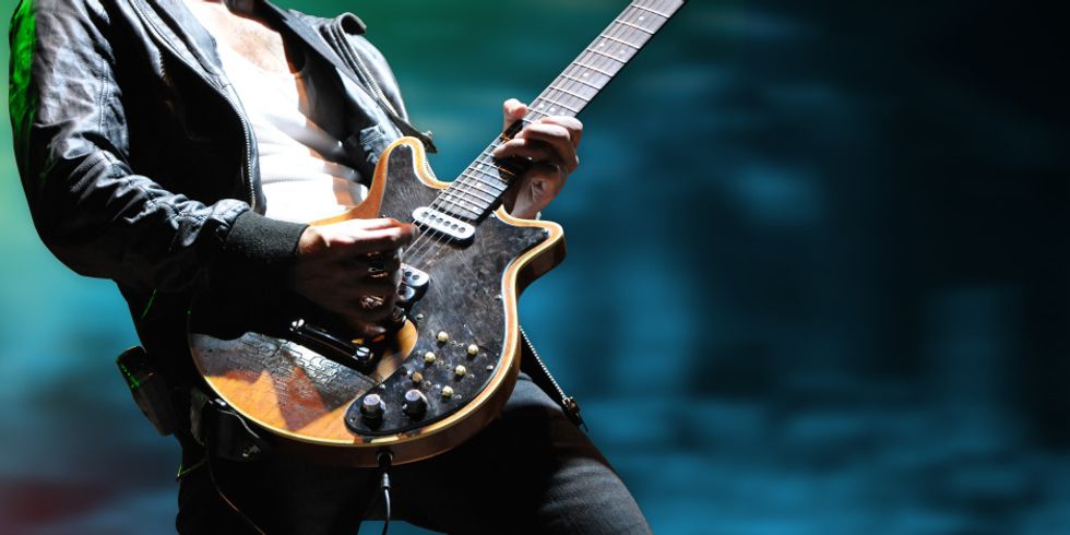 Mann mit Gitarre