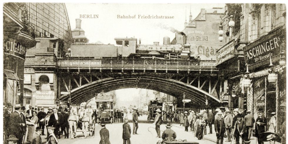 Historisches Foto vom Bahnhof Friedrichstraße