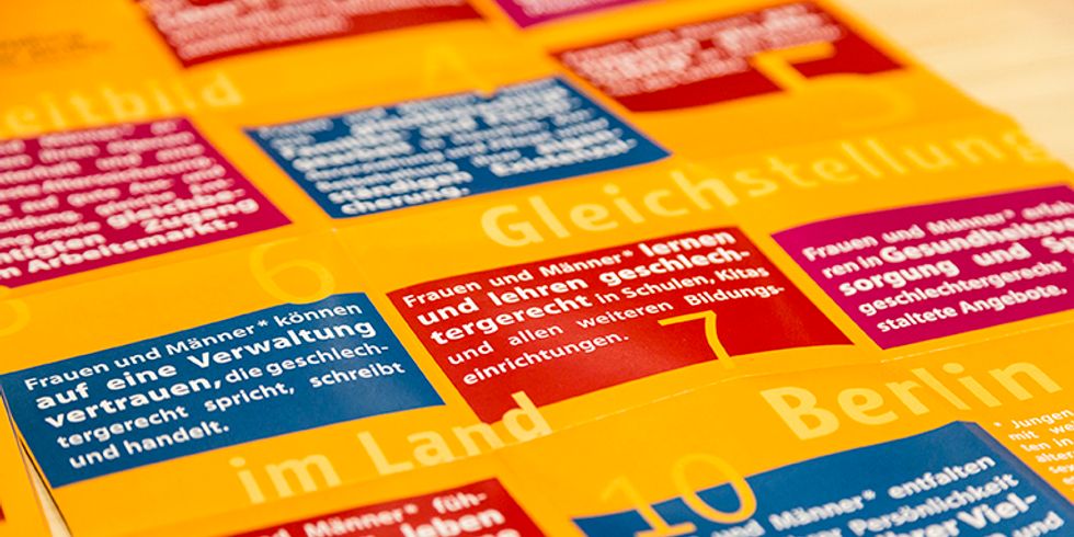 Minibooklet mit einigen Leitsätzen
