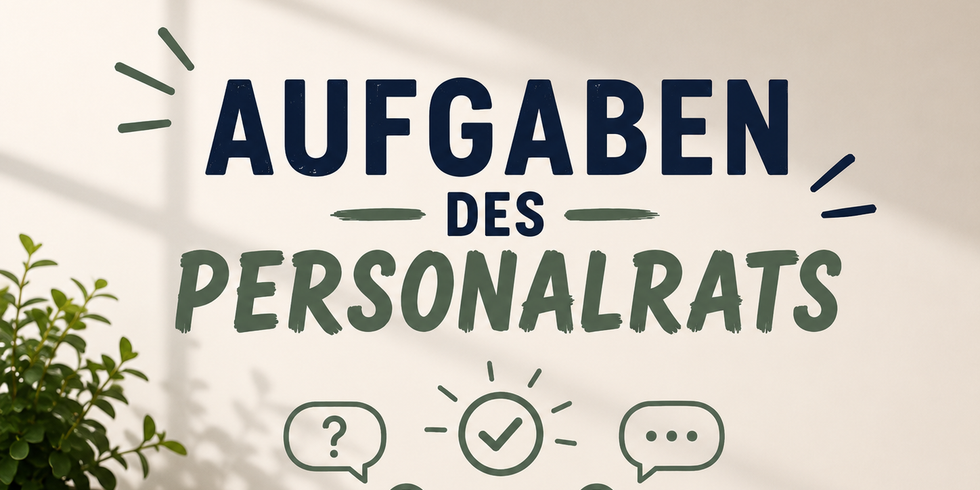 Rubrik Aufgaben des Personalrats