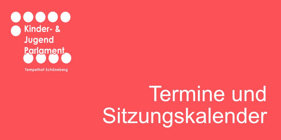 Kachel mit Text Termine und Sitzungskalender