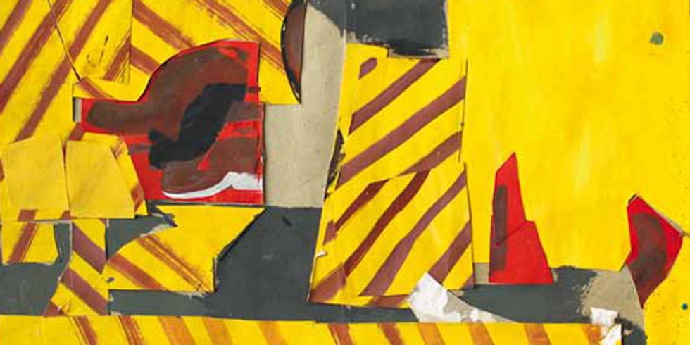 Manfred Zoller: Mondstrahlen · 2008 · Collage, Papier · 23 x 32 cm (Bildausschnitt)