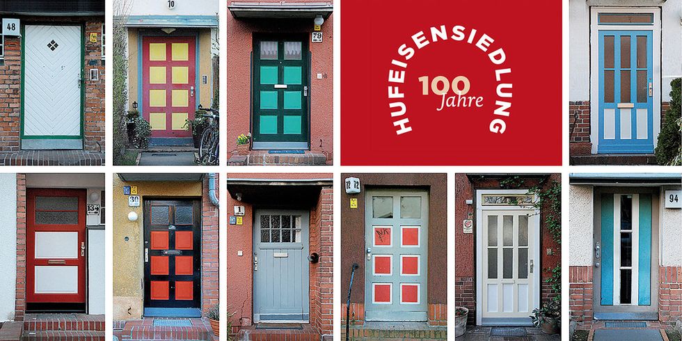 Postkarte 100 Jahre Hufeisensiedlung