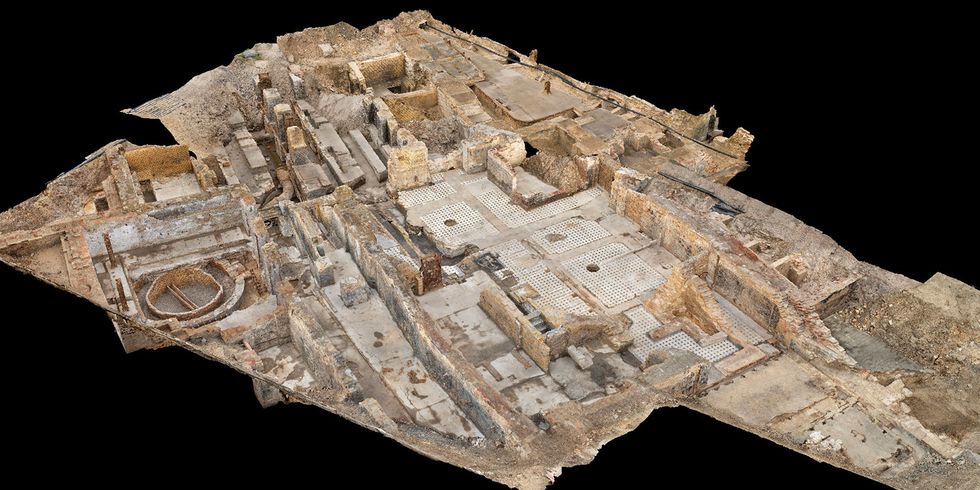 Bereich des möglichen Archäologischen Fensters des Elektrizitätswerks