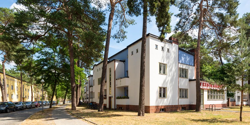 Taut-Gebäude in der Waldsiedlung Zehlendorf (südl. Bauabschnitt), 2021