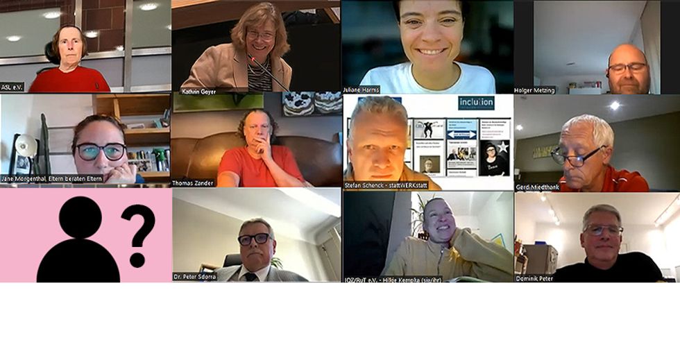 Screen mit Avatar