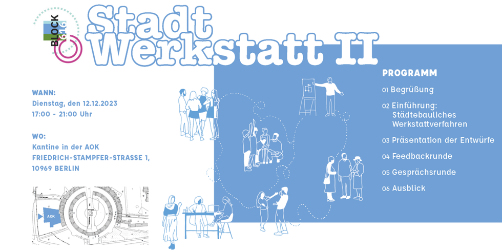 Einladung zur Block 616 StadtWerkstatt 2