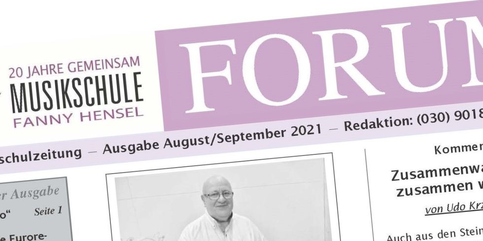FORUM Titelseite Ausschnitt