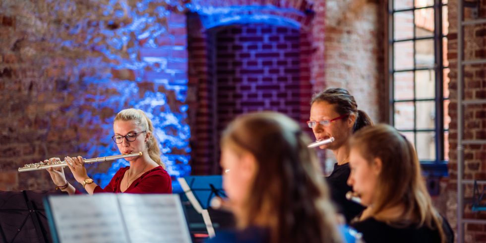 Flötenensemble im Konzert