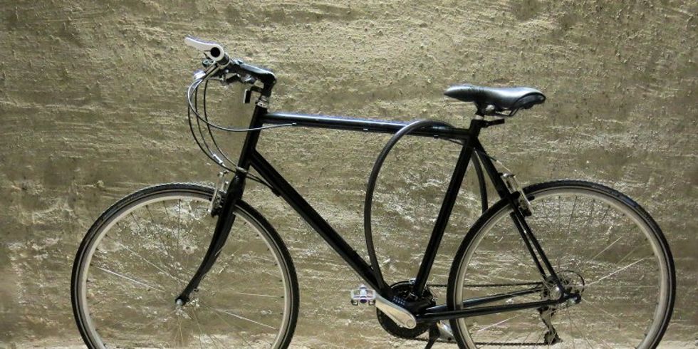 Schwarzes Herrenfahrrad