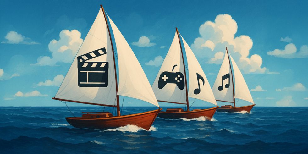 Games-, Film- und Musikindustrie