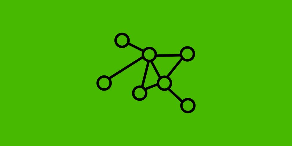 Verbundene Kreise symbolisieren Netzwerke