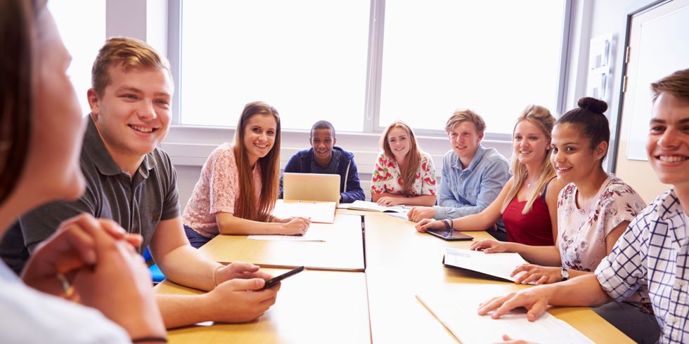 Schüler diskutieren