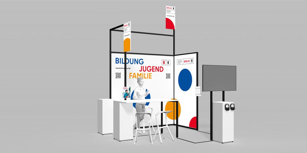 Messestand Senatsverwaltung für Bildung, Jugend und Familie