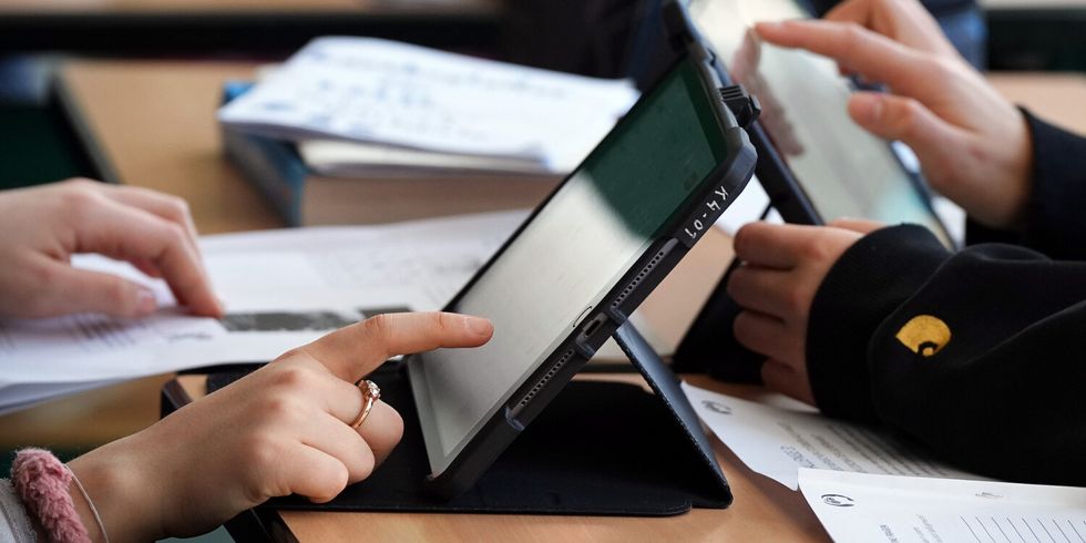 Arbeiten am Tablet