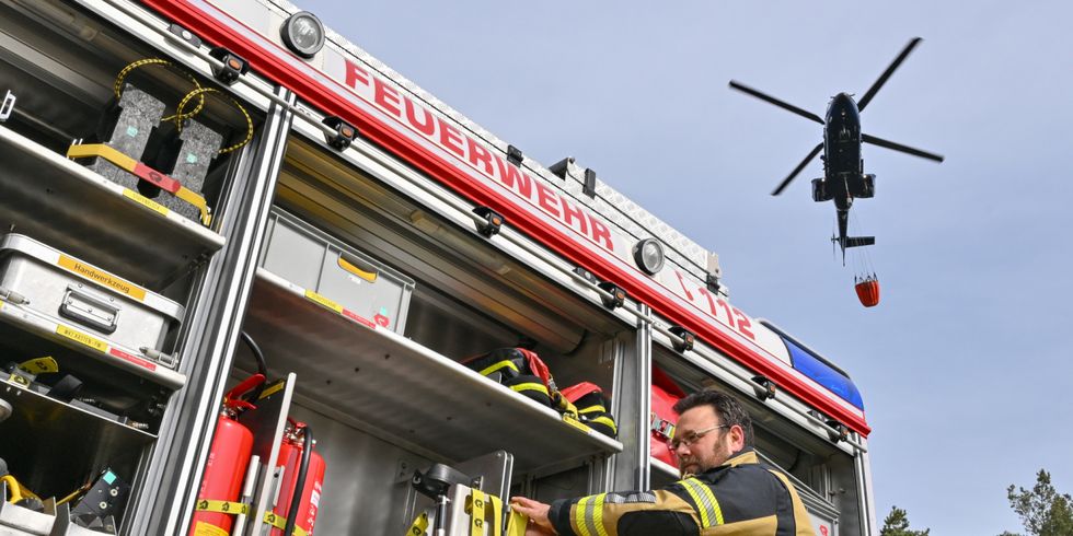 Üben für die kommende Waldbrandsaison