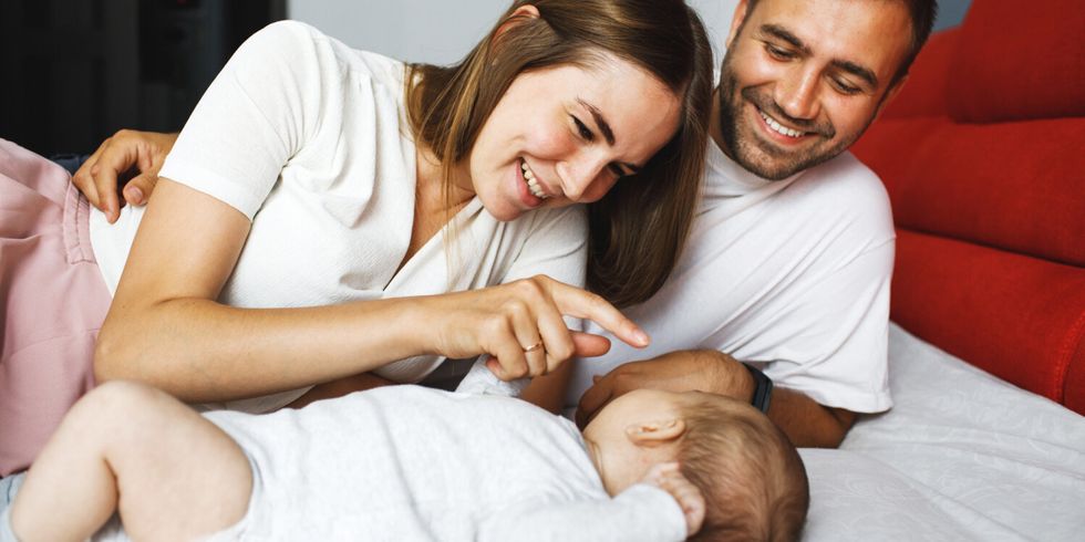 Familie mit kleinem Kind