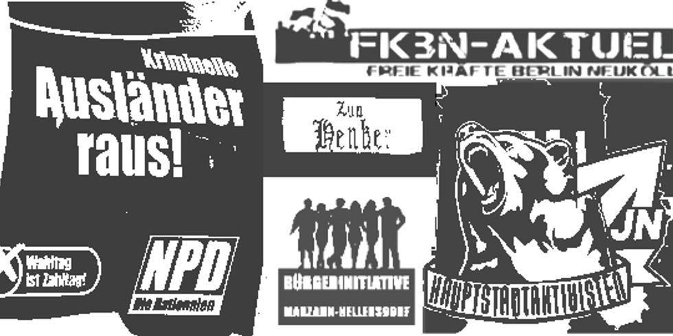 Rechtsextremismus Collage